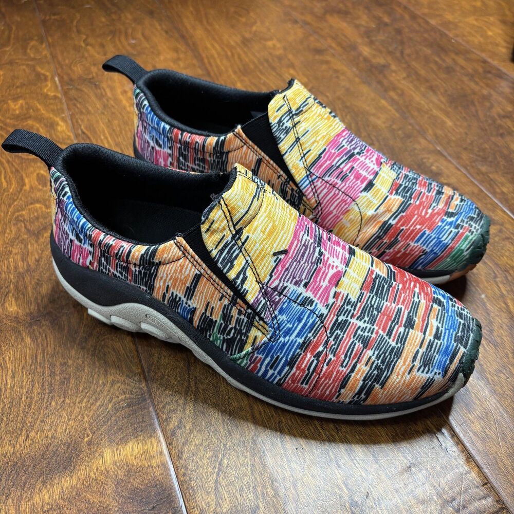 Merrell Multicolor Slip-On Athletic Sneakers in Yellow, Pink, Blue